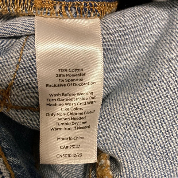 Talbots Modern Ankle Jean Navy and White Side Ribbon Trim 2P - Picture 11 of 16